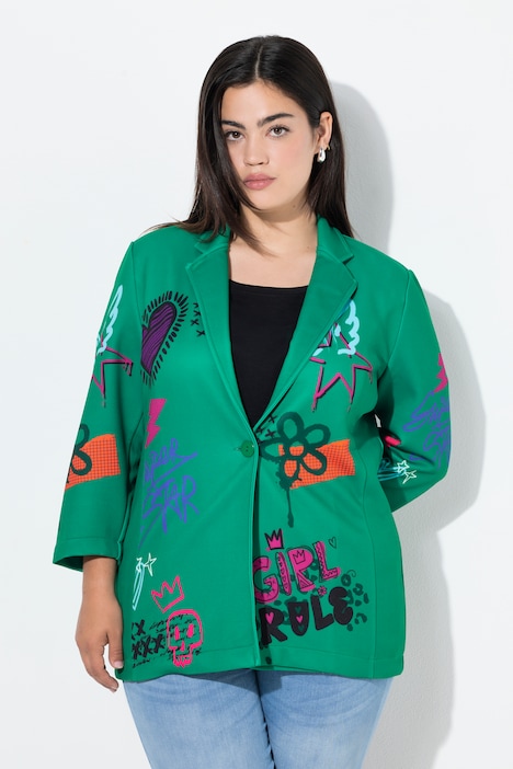 Blazer, Basic Fit, scuba, bloemmotief