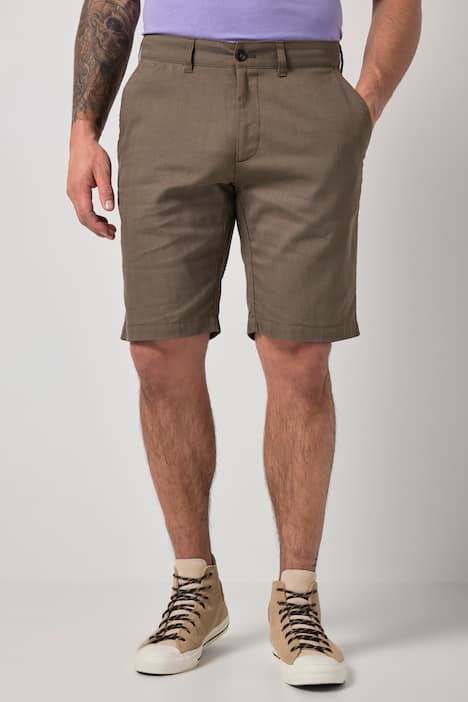 JP1880 Leinenmix-Bermuda, Chino, Loose Fit, bis 72