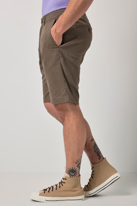 JP1880 Leinenmix-Bermuda, Chino, Loose Fit, bis 72