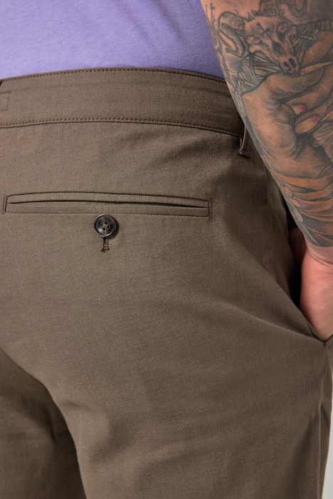 JP1880 Leinenmix-Bermuda, Chino, Loose Fit, bis 72