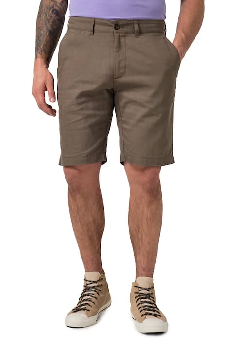 Bermudy JP1880, lněná směs, chino, volný střih, do 72