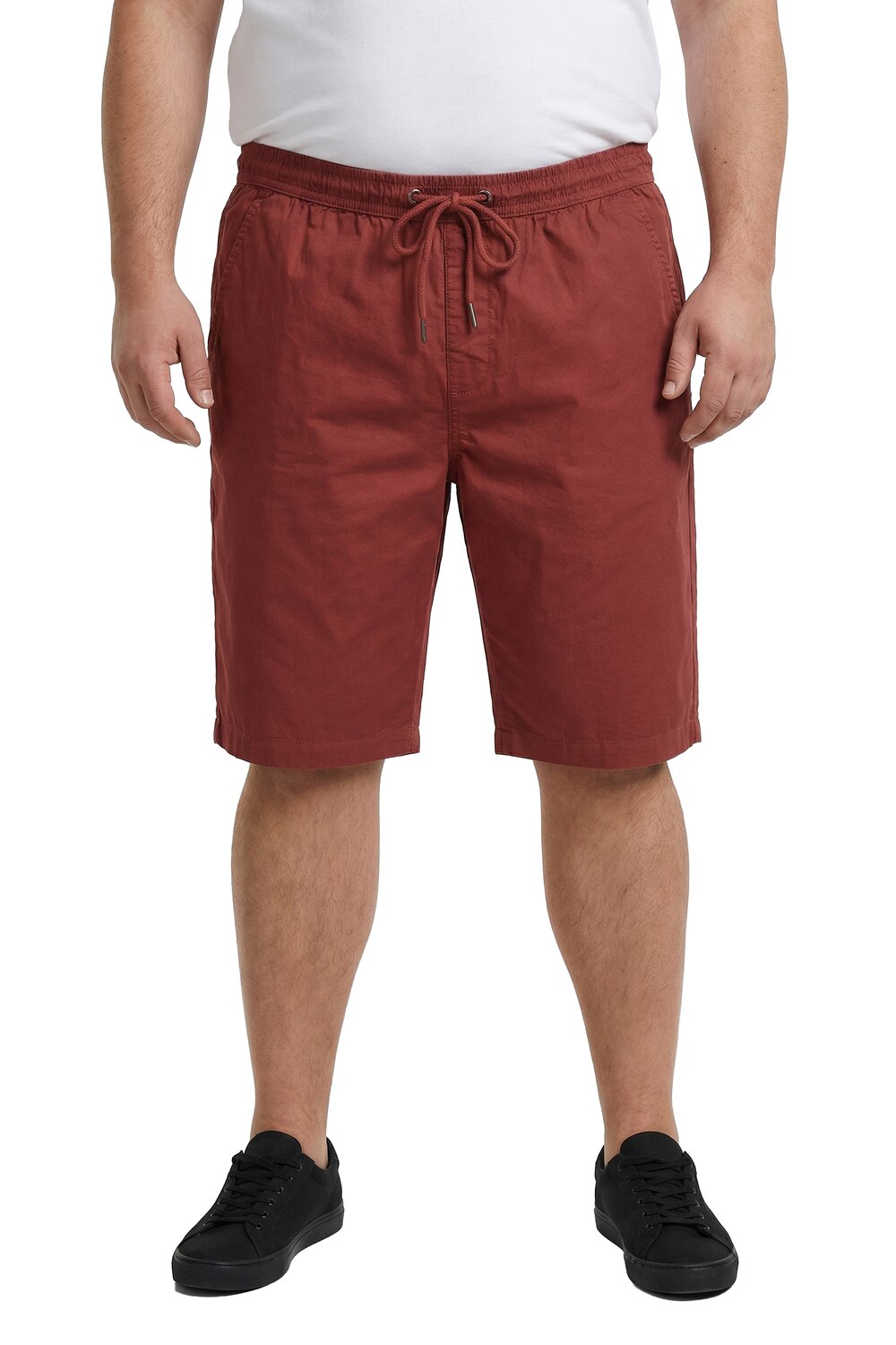 Stora storlekar Shorts FLEXLASTIC®, Her, röd, storlek: 5XL, Bomull, Men Plus