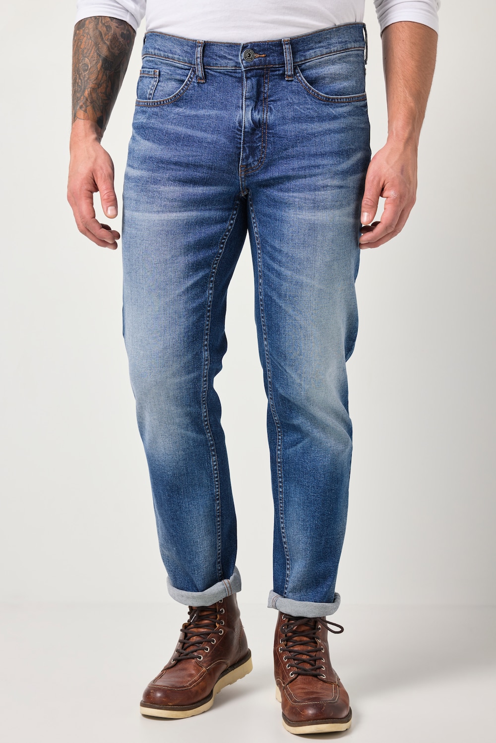 JP1880 Jeans FLEXNAMIC®, Denim, Straight Fit, 5-Pocket, Vintage Look, bis Gr. 36/72