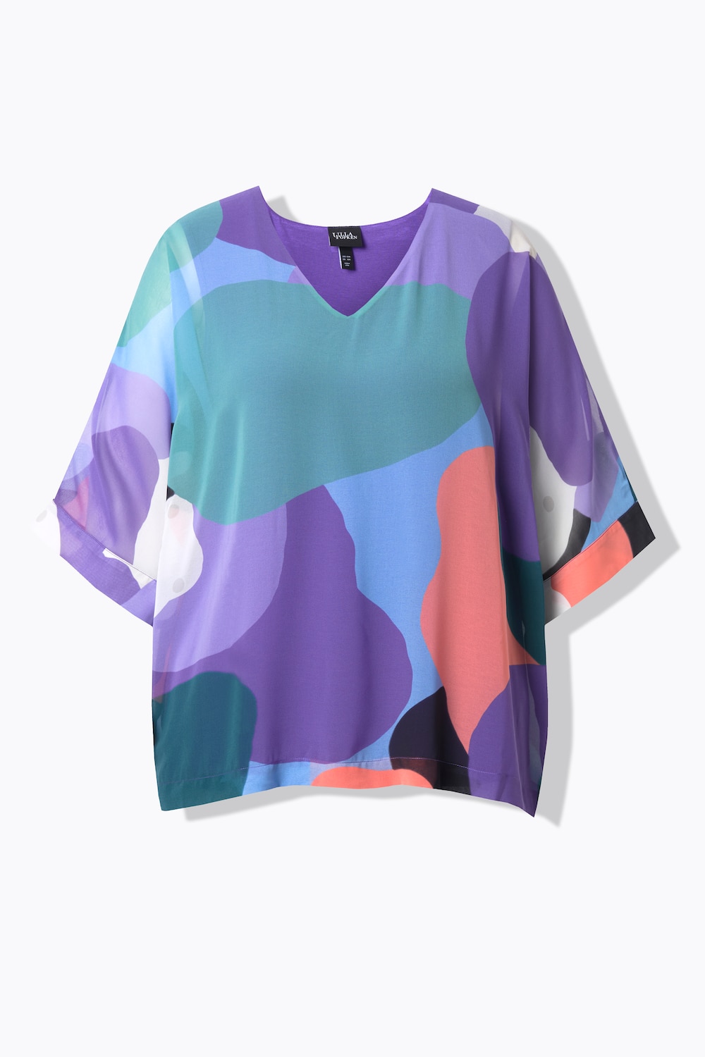 Stora storlekar Tunika, Dam, lila, storlek: 62/64, Polyester/Viskos, Ulla Popken