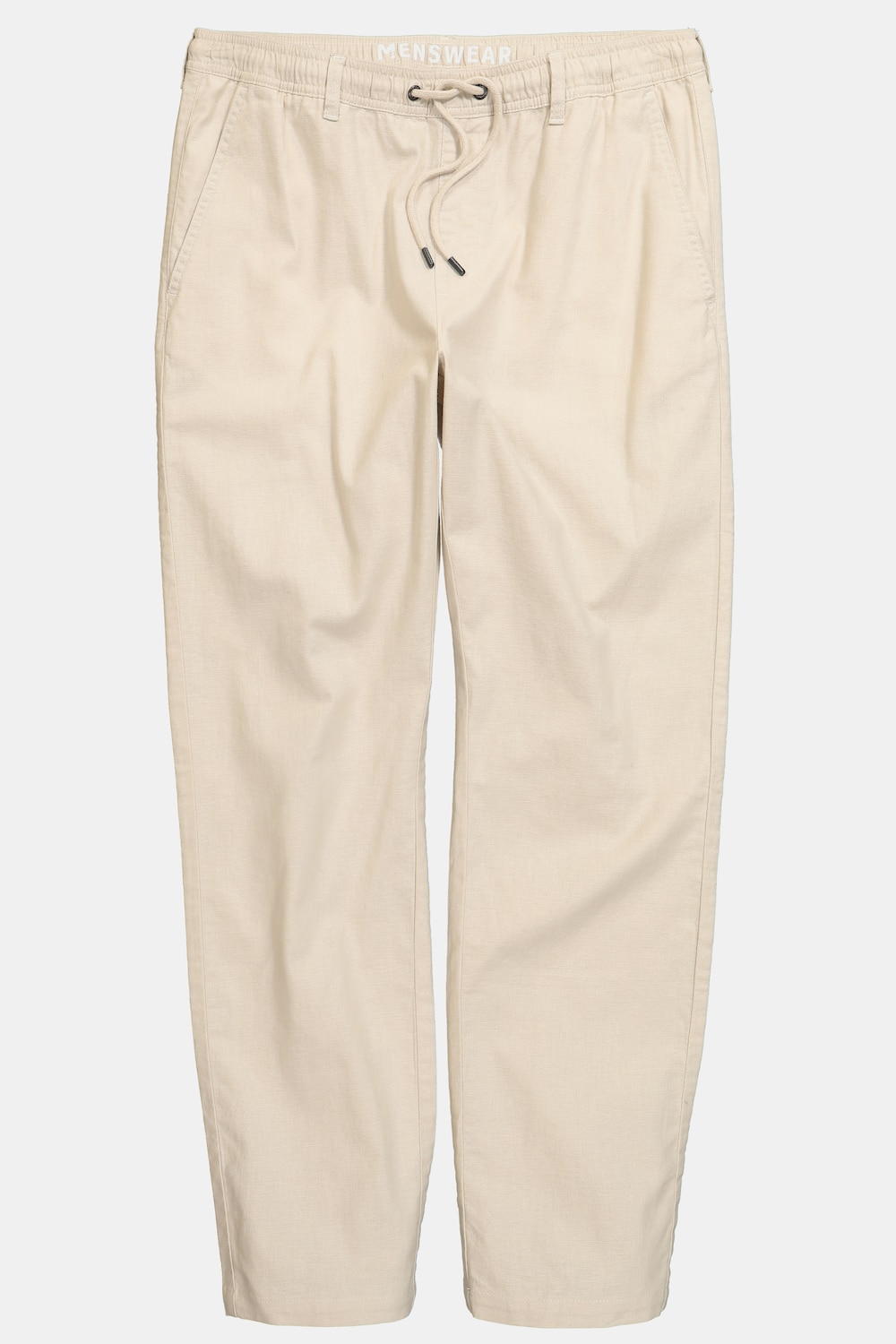 Men+ broek van linnenmix, Relaxed Fit, elastische tailleband, tot 8XL