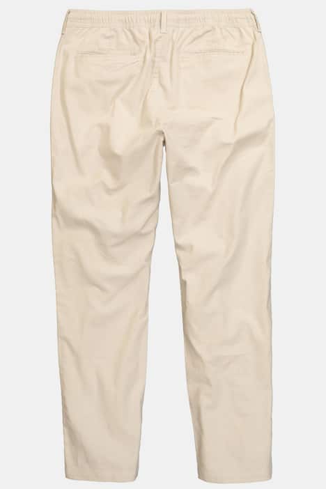 Men+ broek van linnenmix, Relaxed Fit, elastische tailleband, tot 8XL