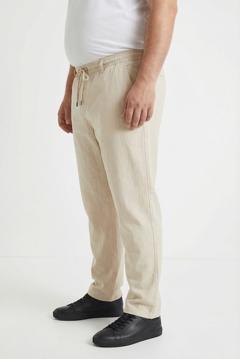 Leinenmix-Hose, Relaxed Fit, Elastikbund, bis 8 XL