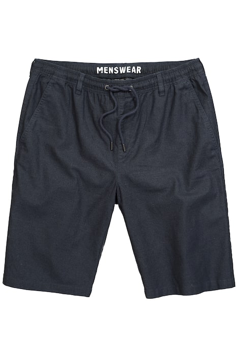 Bermudy Men+, lněná směs, Relax střih, elastický pas, do 8XL