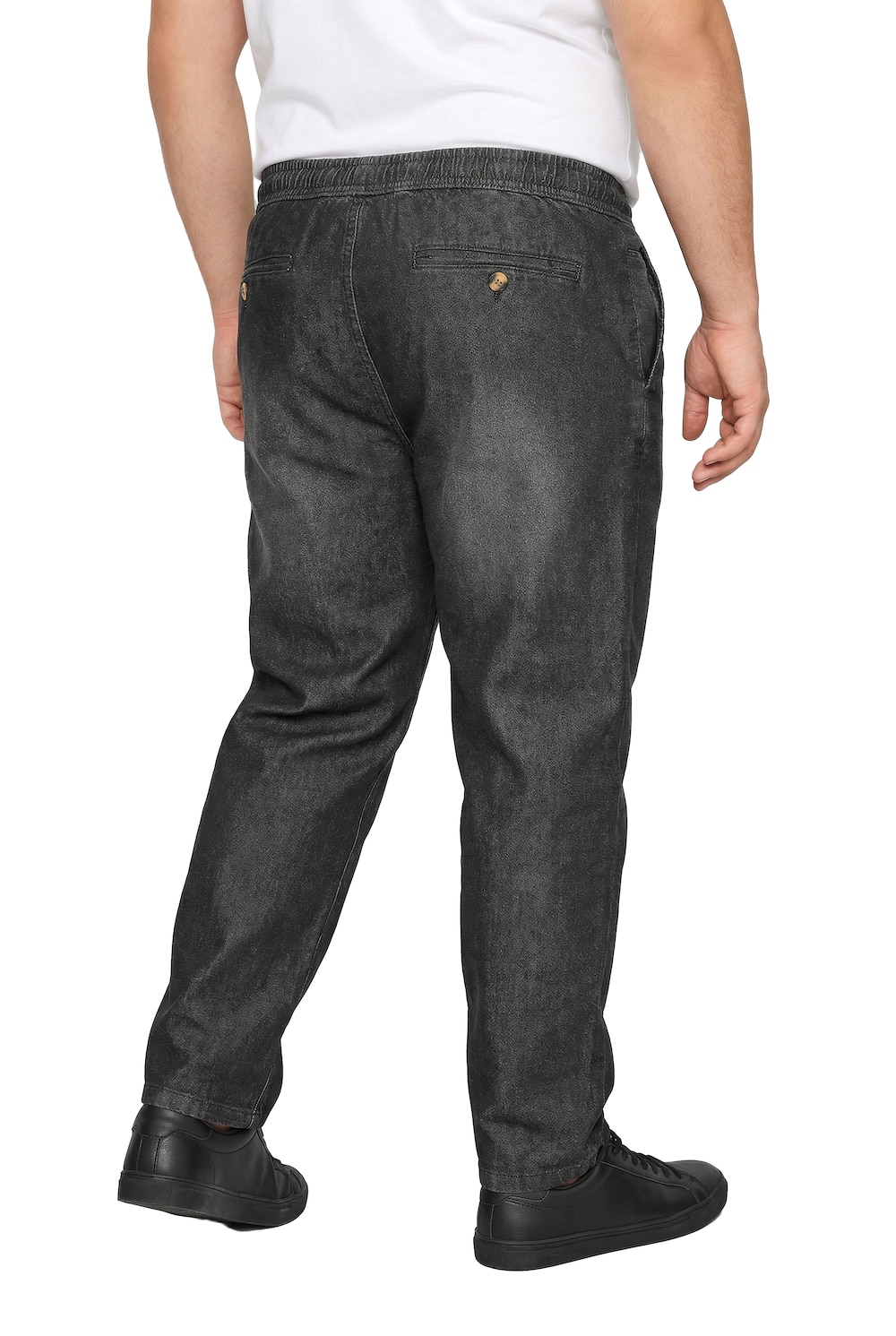 Stora storlekar Jeans, Her, svart, storlek: 8XL, Bomull, Men Plus
