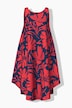 High Contrast Tropical  Sleeveless A-Line Dress