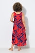 High Contrast Tropical  Sleeveless A-Line Dress