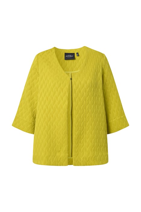 Bunda, zapínání na háčky, V výstřih, 3/4 rukáv