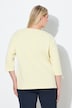 Sweatshirt, asymmetrisch, ronde hals, 3/4-mouwen, modalmix