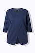 Sweatshirt, asymmetrisch, ronde hals, 3/4-mouwen, modalmix