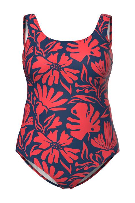 Plavky, korály, bez měkkých košíčků, kulatý výstřih