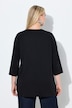 Tunika-Shirt, A-Linie, Tunika-Ausschnitt, 3/4-Arm