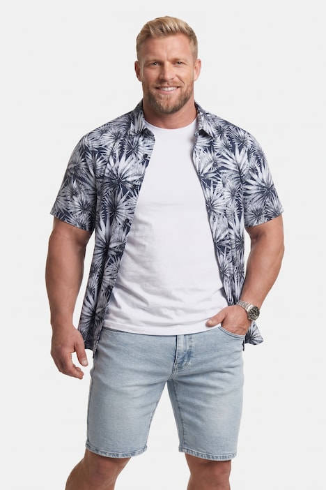 Hemd, Halbarm, Kentkragen, Print, Comfort Fit, bis 8 XL