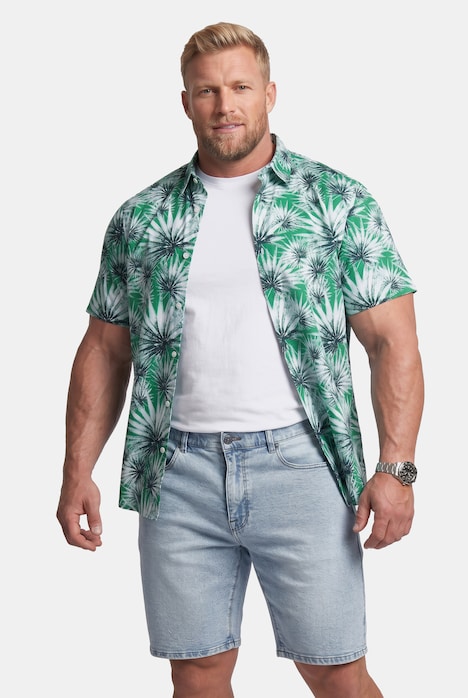 Hemd, Halbarm, Kentkragen, Print, Comfort Fit, bis 8 XL