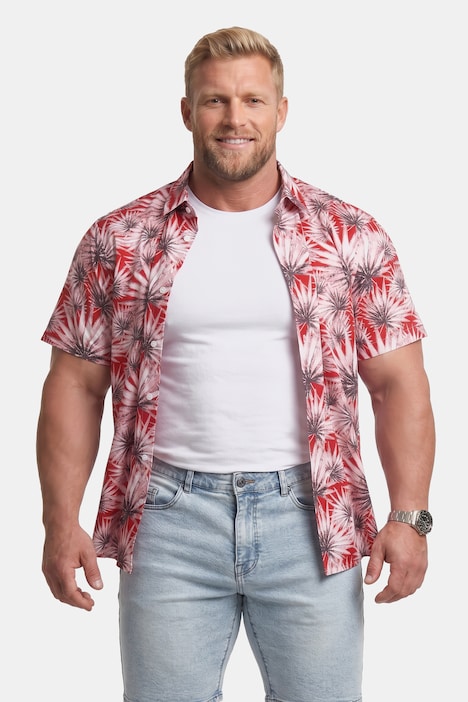 Hemd, Halbarm, Kentkragen, Print, Comfort Fit, bis 8 XL