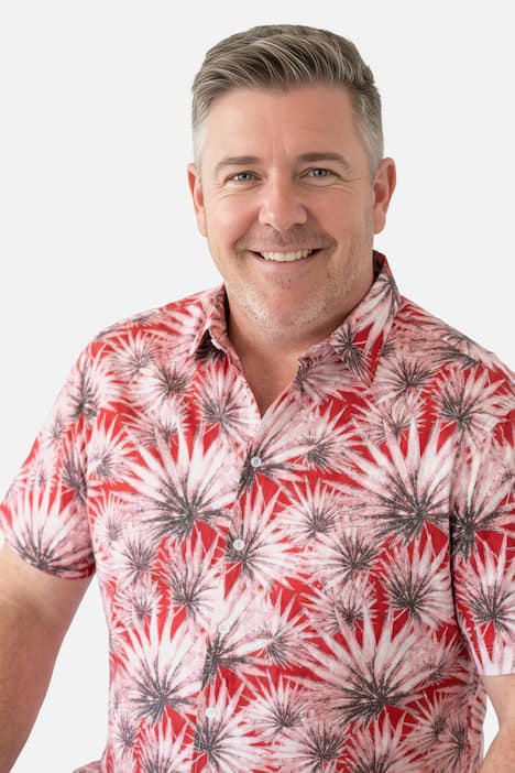 Men+ Hemd, Halbarm, Kentkragen, Print, Comfort Fit, bis 8 XL