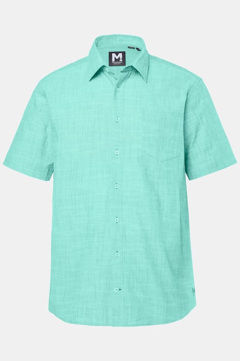 Men+ Hemd, Halbarm, Kentkragen, Leinenoptik, Comfort Fit, bis 8 XL