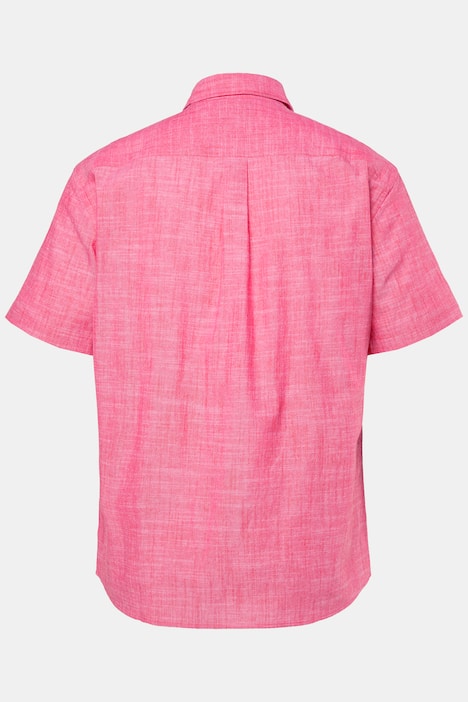 Men+ Hemd, Halbarm, Kentkragen, Leinenoptik, Comfort Fit, bis 8 XL