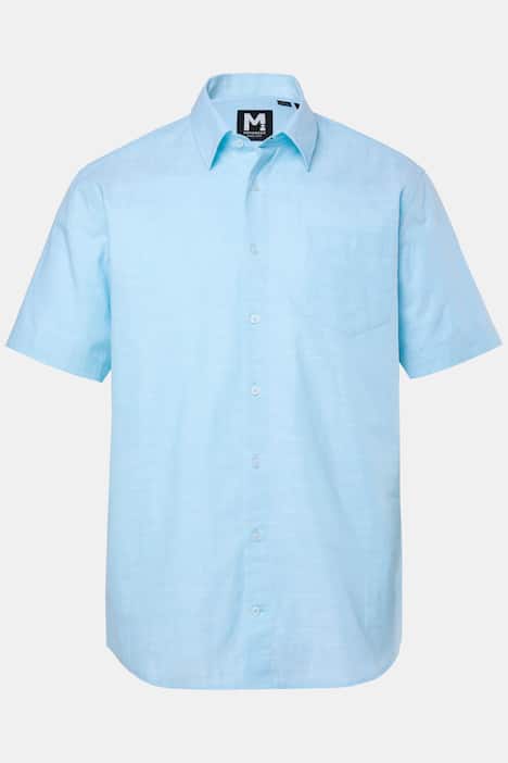 Men+ Hemd, Halbarm, Kentkragen, Leinenoptik, Comfort Fit, bis 8 XL