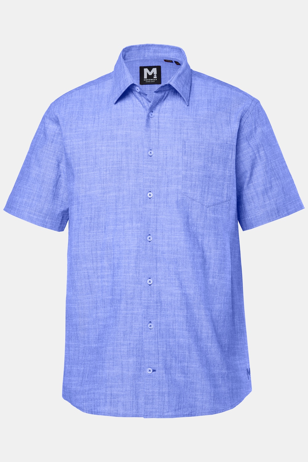 Men+ Hemd, Halbarm, Kentkragen, Leinenoptik, Comfort Fit, bis 8 XL