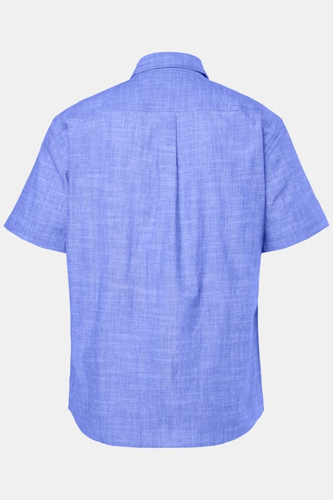 Men+ Hemd, Halbarm, Kentkragen, Leinenoptik, Comfort Fit, bis 8 XL