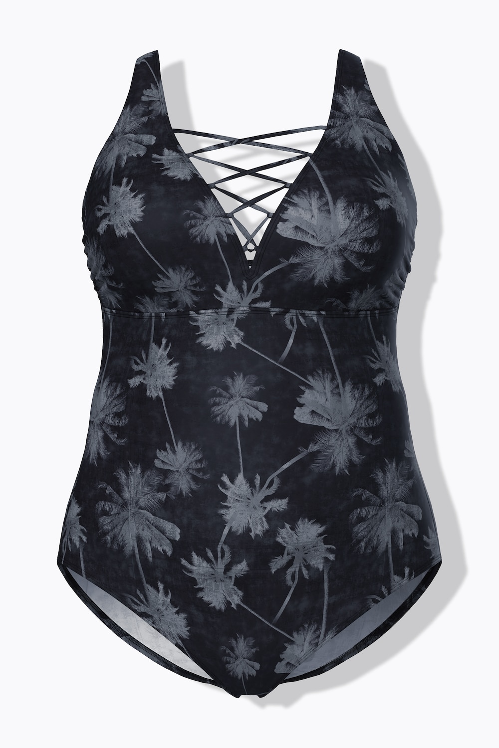 Stora storlekar Baddräkt, Dam, svart, storlek: 54, Polyester/Elastan, Ulla Popken