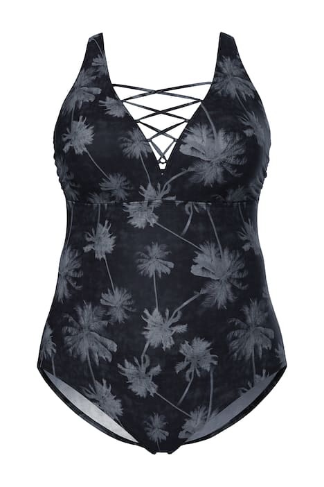 Plavky, palmy, měkké košíčky, šněrování, recyklovaný materiál