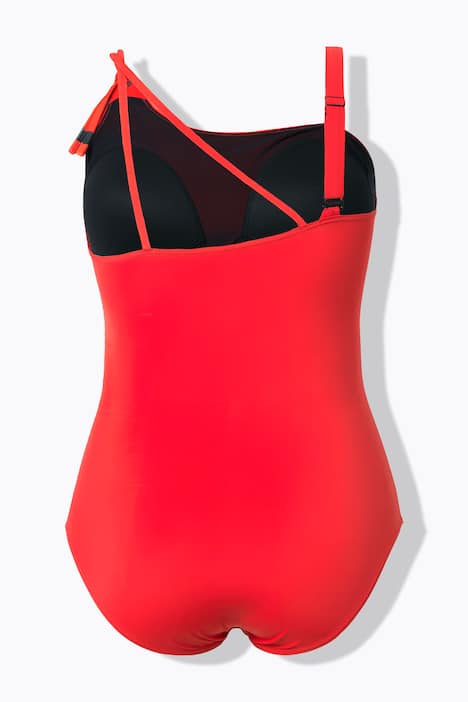 Badedragt, pynteknuder, softcups, genanvendt materiale