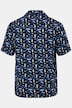 Men+ Viskose-Hemd, Halbarm, Alloverprint, Cubakragen, Cuba Fit, bis 8 XL
