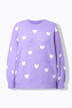 Pullover, Oversize Shape, Hearts