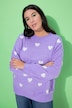 Pullover, Oversize Shape, Hearts