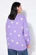 Pullover, Oversize Shape, Hearts