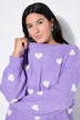 Pullover, Oversize Shape, Hearts