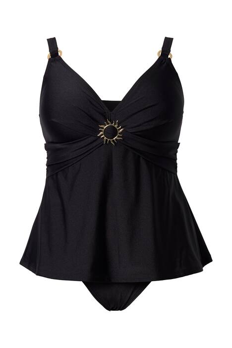 Tankiny, brož slunce, měkké košíčky, nastavitelná ramínka