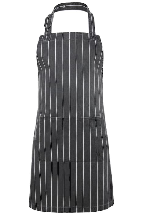 Zástěra JP1880, džínová, pruhy, nastavitelná do 7XL