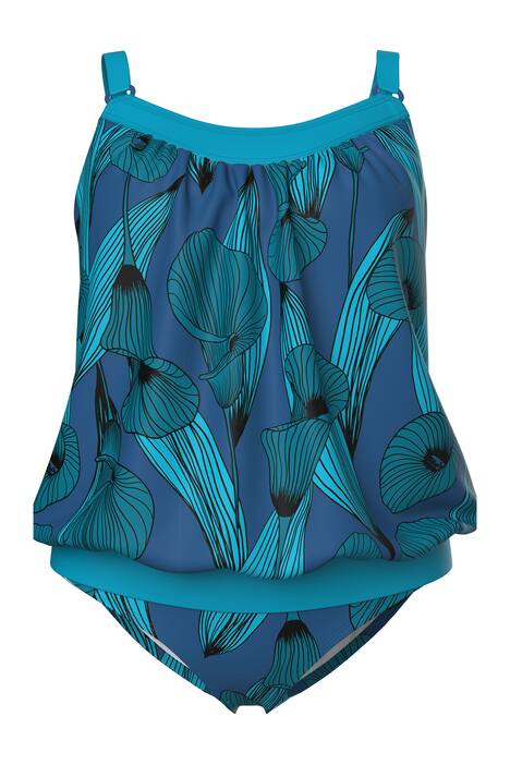 Tankiny, květy, měkké košíčky, nastavitlená ramínka, elastický lem