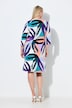 Geometric Starburst Print Dress#