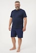 Men+ Schlafanzug, Zweiteiler, T-Shirt, Streifen-Shorts, bis 8 XL