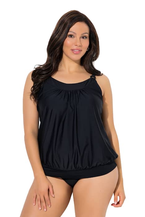 Tankiny, měkké košíčky, elastický lem, nastavitelná ramínka