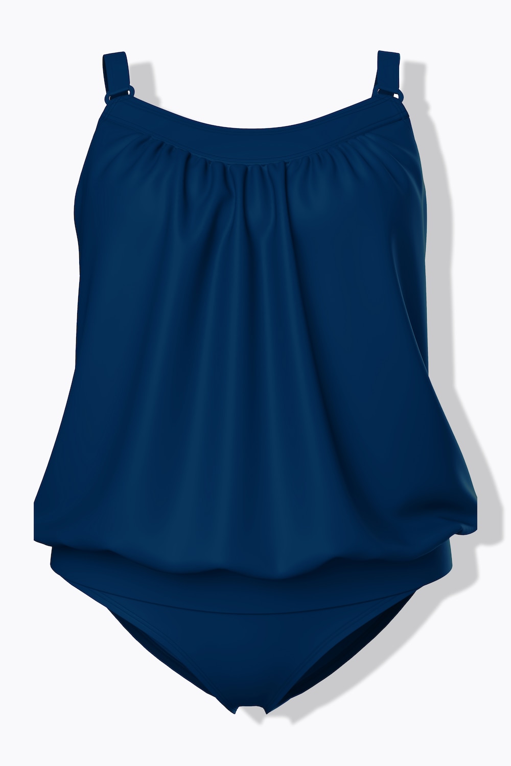 Stora storlekar Tankini, Dam, blå, storlek: 58/60, Syntetfibrer/Elastan, Ulla Popken