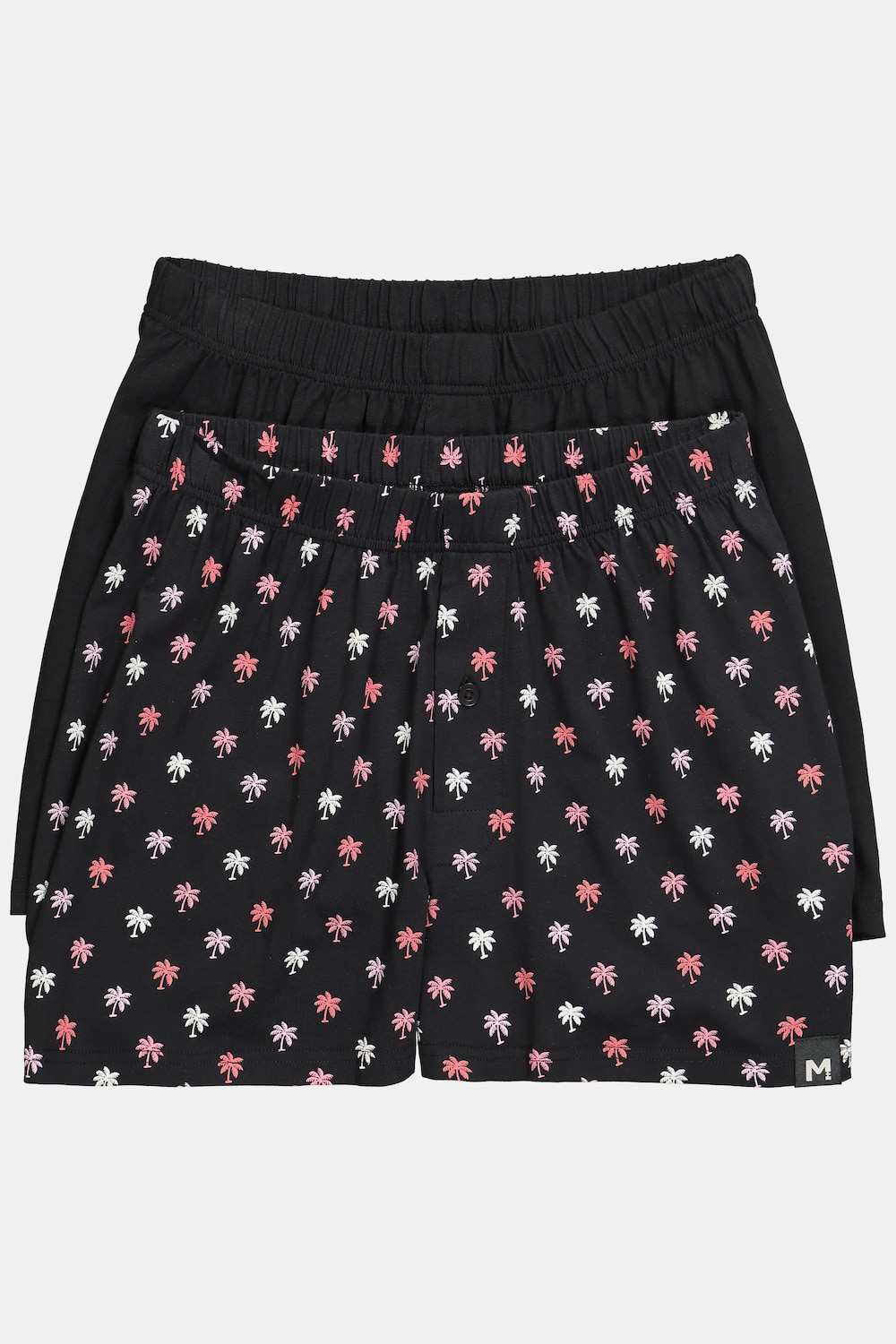 Men+ boksershorts FLEXLASTIC®, pakke med 2, ensfarvet/mønster, op til 8XL