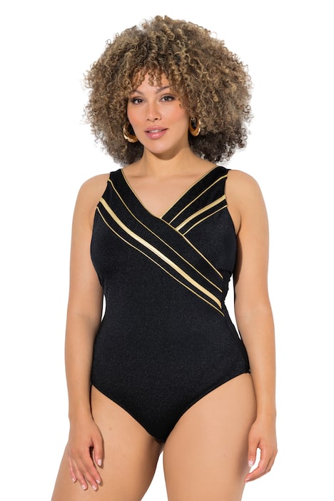 Plavky, zlatá lemovka, měkké košíčky, zavinovací vzhled