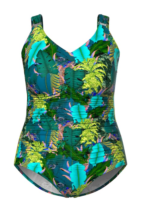 plavky, džungle, řasení, měkké košíčky, recyklovaný materiál