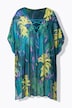 Tunika, Dschungel, V-Ausschnitt, Schnürung, Halbarm