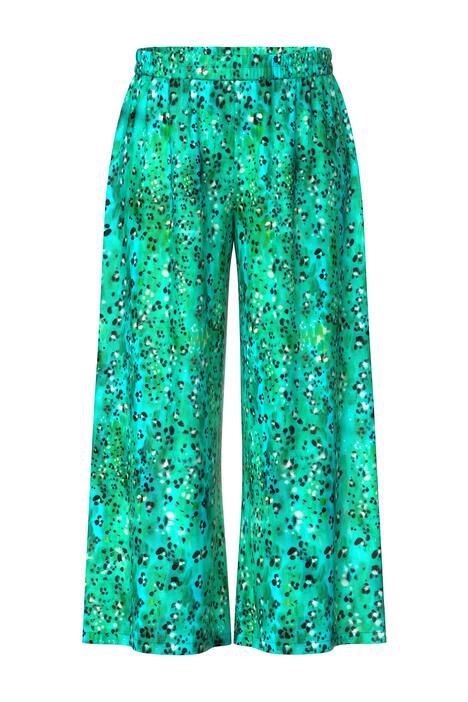 Palácové kalhoty, zvířecí vzor, široké nohavice, elastický pas