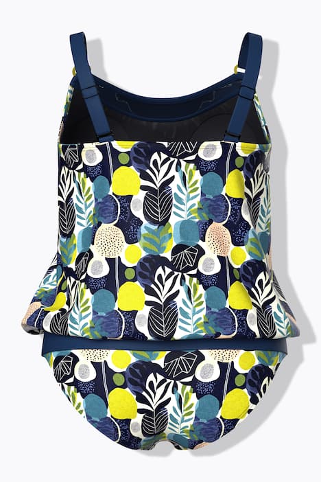Tankini, Blätter, Softcups, Träger verstellbar, Elastiksaum